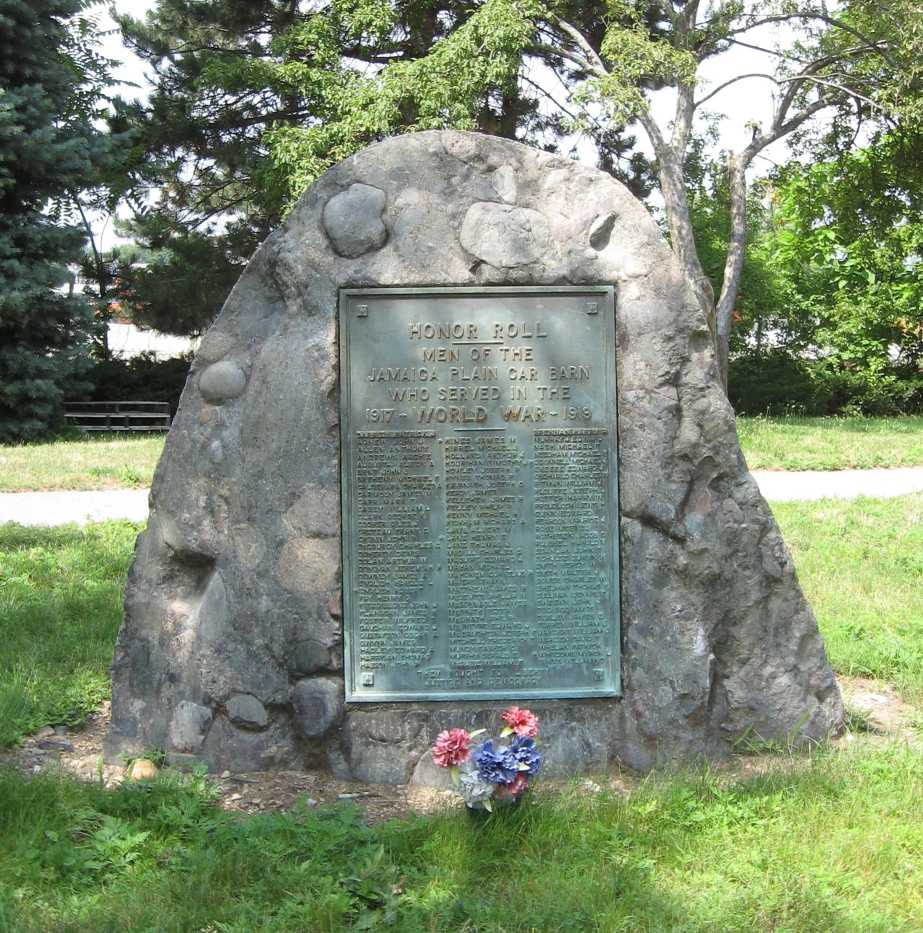 Zoom on the image : Jamaica Plain Car Barn Employees Monument